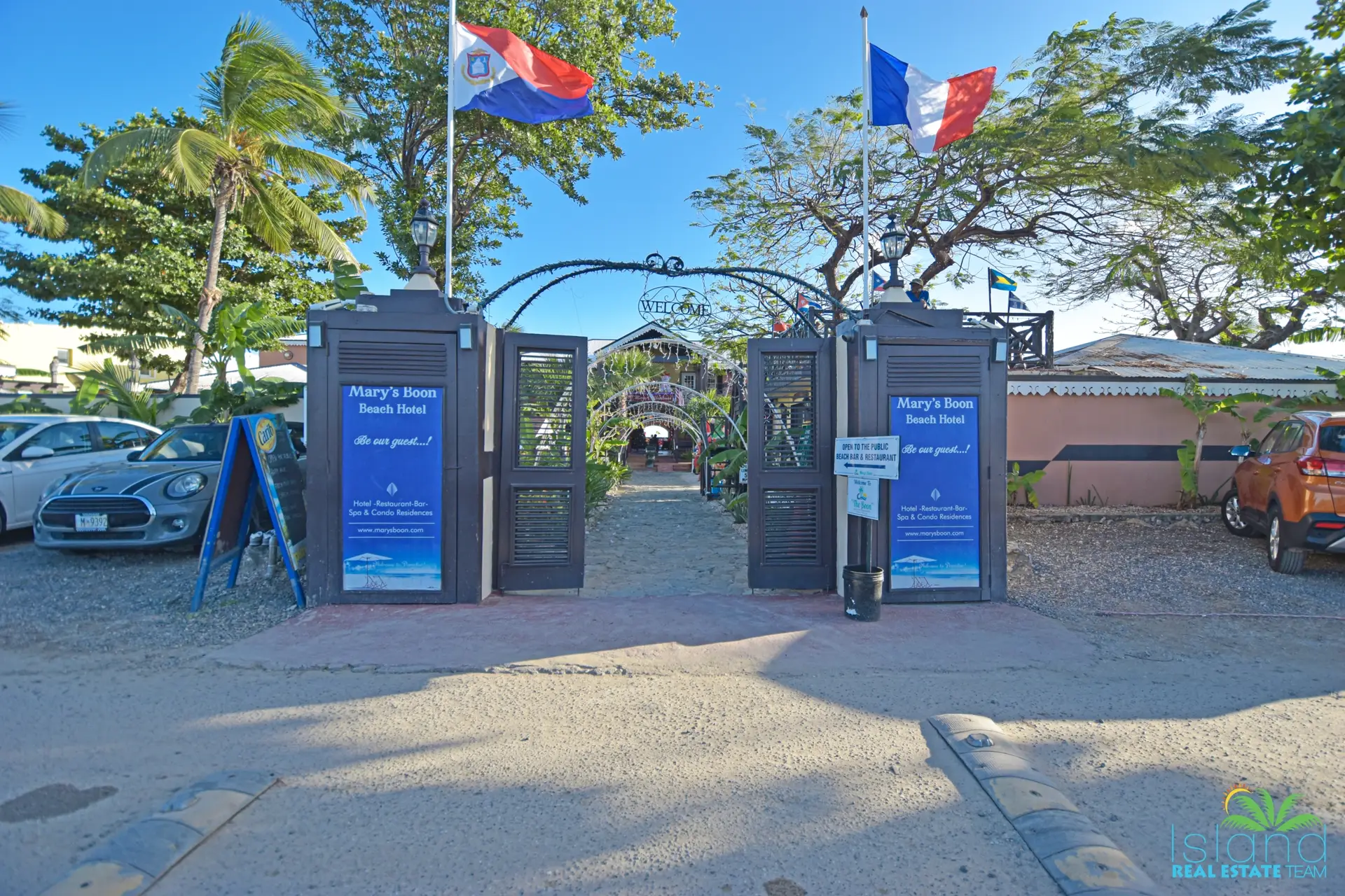 Mary's Boon Beach Resort Entrance