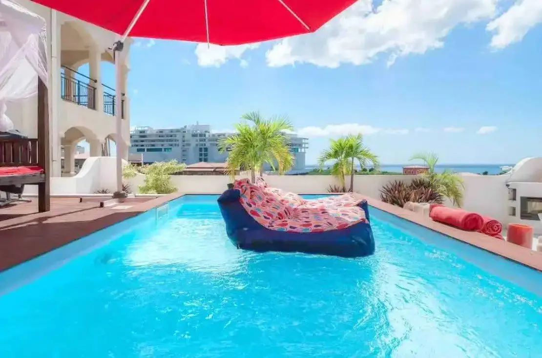 porto cupecoy penthouse pool